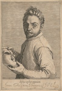 Portræt af Giovanni Gabrielli, kaldet „Il Sivello“ af Agostino Carracci