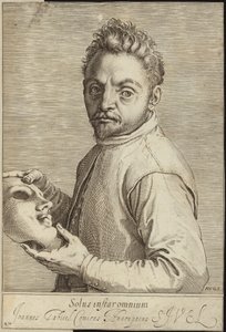 Portræt af Giovanni Gabrielli af Agostino Carracci
