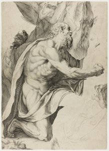 Sankt Hieronymus i anger af Agostino Carracci