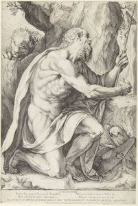 Sankt Hieronymus af Agostino Carracci