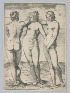 De tre nåder af Agostino Carracci