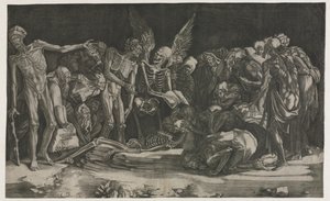 Allegori om død og berømmelse, 1518.