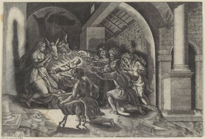 Tilbedelse af hyrderne af Agostino Veneziano