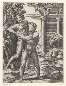 Hercules kæmper med Antaeus