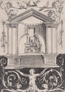 Ornamental panel, ca. 1514-36. af Agostino Veneziano