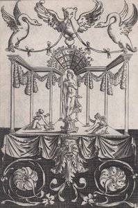 Ornamental panel, ca. 1514-36. af Agostino Veneziano