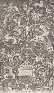 Ornamental panel, ca. 1514-36. af Agostino Veneziano