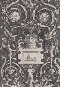 Ornamental panel, ca. 1514-36. af Agostino Veneziano
