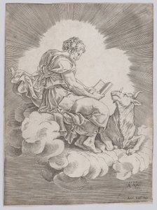 Sankt Lukas, 1518. af Agostino Veneziano