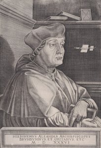 Ærkebiskoppen af Brindisi, dateret 1536. af Agostino Veneziano
