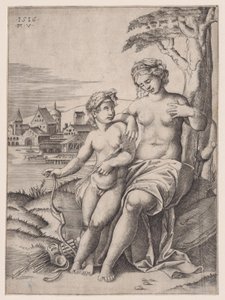 Venus og Eros, dateret 1516.