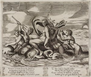 Psyche Servered in Her Bath af Nymphs She Can Not See