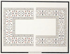 Eksemplarer af mosaikkerne, fra kejserens grav, ca. 1815