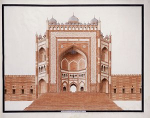 Porten ved Futtypore, Sicri, ca. 1815