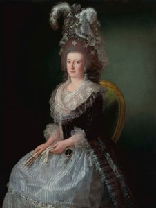 Portræt af María Josefa Piscatori, Marquesa de San Andrés (1757-1807), hustru til Pedro López de Lerena. af Agustín Esteve
