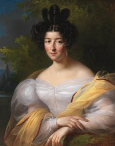 En dame i en hvid kjole af Aimée Brune Pagès