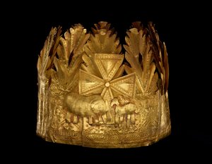 Crown, Ghana Togo, ca. 1900-50 (ark guld)