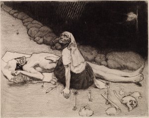 Lemminkäinens mor af Akseli Gallen-Kallela