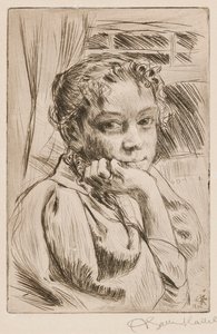 Mary Gallén, kunstnerens hustru af Akseli Gallen-Kallela