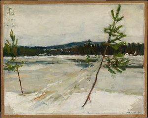 Sti på isen af Akseli Gallen-Kallela