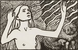 Bedende pige af Akseli Gallen-Kallela