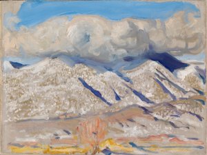 Taos-bjergene indhyllet i skyer af Akseli Valdemar Gallen-Kallela