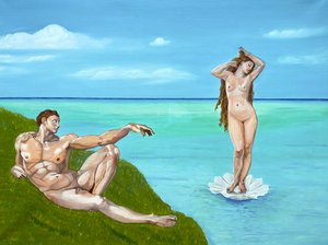 Adams drøm: Venus, 2023 (olie på lærred)