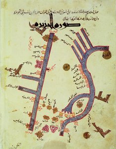 Tigris og Eufrat (vellum) af Al Istakhri