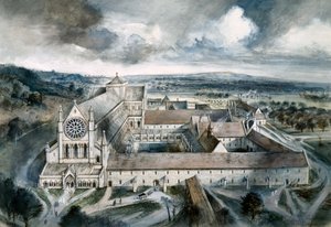 Byland Abbey, 1539, c1960