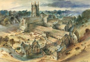 Fountains Abbey, c12. århundrede, c1950-1970