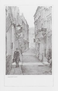 London Lanes: Lawrence Lane (litografi)