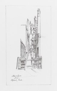Londons gader: Strand Lane (litografi)