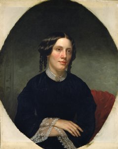 Portræt af Harriet Beecher Stowe 1811-1896, 1853 af Alanson Fisher