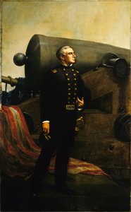 Den første pistol ved Fort Sumter Major Robert Anderson, ca. 1861 af Alban Jasper Conant