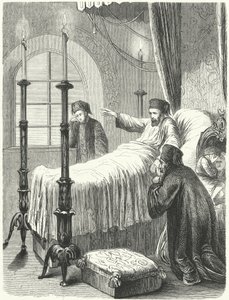 Den osmanniske sultan Mahmud IIs død af Albert (after) Kretschmer