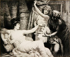 Herodias ca. 1878 (radering) af Albert Alexander Paul Rouffio