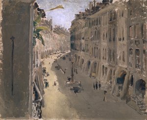 Justice Alley i Bern, ca. 1880-90 af Albert Anker