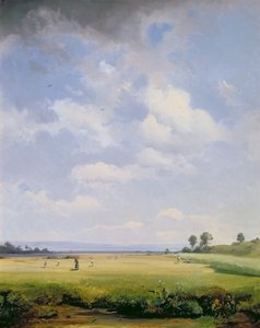 Høslæt, 1838 af Albert August Zimmermann