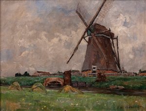 I Holland, ca. 1892 (olie på lærred)