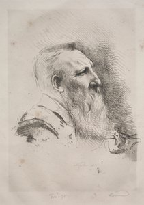Auguste Rodin, 1900. af Paul Albert Besnard