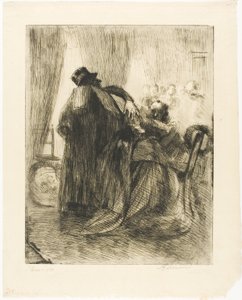 Sorg, plade fem fra Woman af Albert Besnard