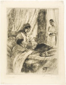 Morgenmad, tallerken fire fra Woman af Albert Besnard