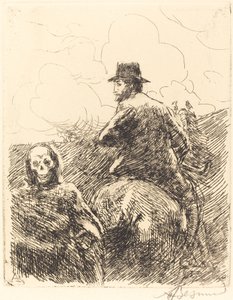 Fare passeret (fare passeret) af Albert Besnard