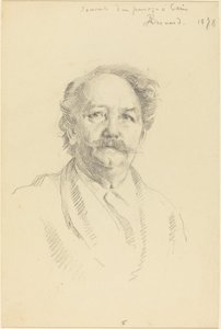 Portræt af en mand (souvenir fra en passage i Paris) af Albert Besnard