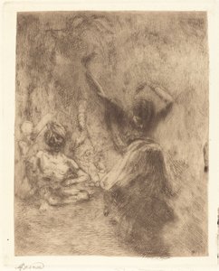 Danseren af Tanjore (La Bayadère de Tanjore) af Albert Besnard