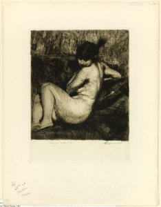Den Plumed Turban af Albert Besnard
