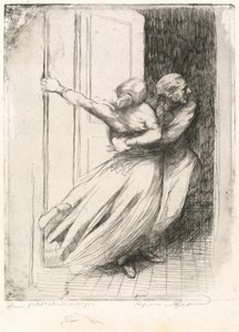Voldtægten (Le Viol) af Albert Besnard