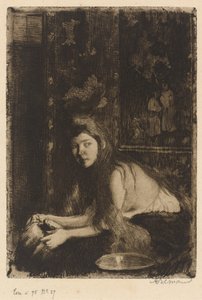 Kvinde med en vase (La femme au vase) af Albert Besnard