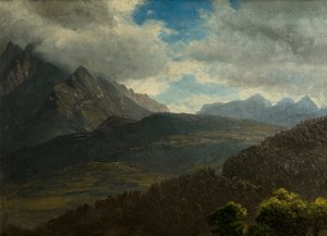 I Rocky Mountains af Albert Bierstadt