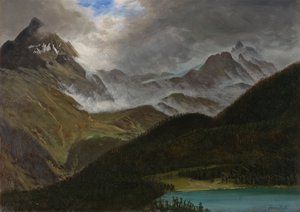 Landskab af Albert Bierstadt